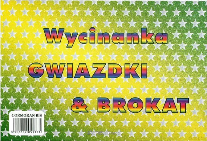 Wycinanka A4 gwiazdki i brokat