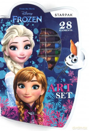 Zestaw artystyczny 28 elementów Frozen