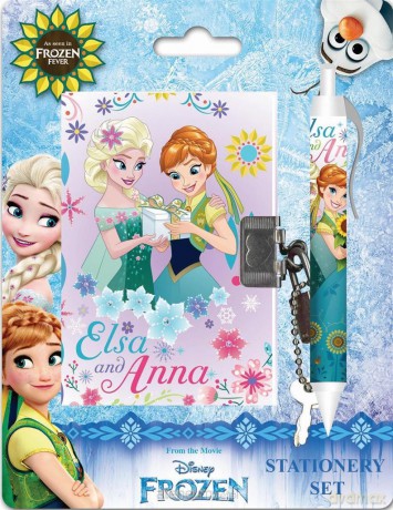 Zestaw notes A7 z długopisem Frozen