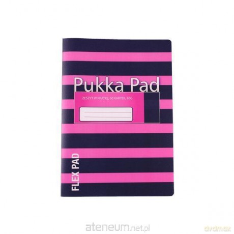 Zeszyt A5/60K kratka Navy pink