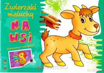 Zwierzaki maluchy. Na wsi. Malowanka z naklejkami [KSIĄŻKA]