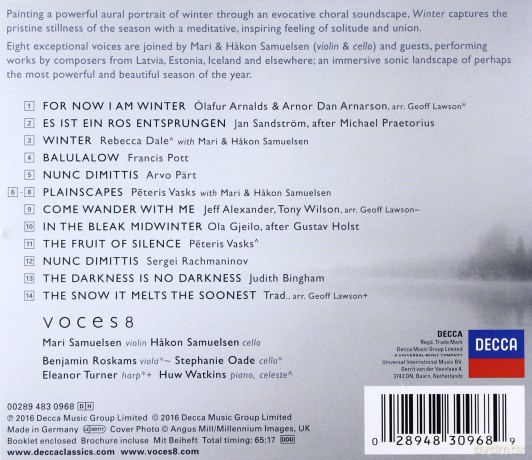 Voces 8: Winter [CD]