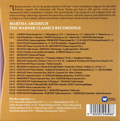 Martha Argerich: Complete Warner Recordings [20CD]