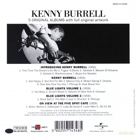 Kenny Burrell: 5 Original Albums [5CD]
