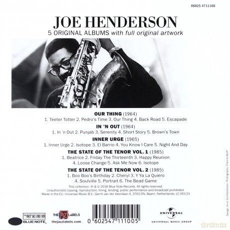 Joe Henderson: 5 Original Albums [5CD]