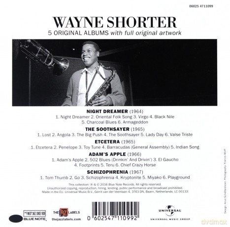 Wayne Shorter: 5 Original Albums [5CD]