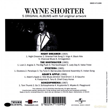 Wayne Shorter: 5 Original Albums [5CD]