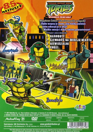 Wojownicze Żółwie Ninja cz.2 Niewidzialni [DVD]