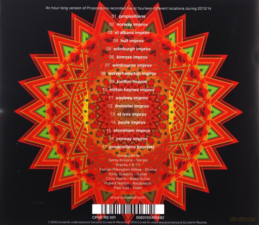 Curved Air: Tapestry Of Propositions Rarities Series vol. 1 [CD]