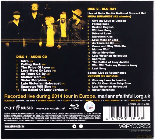 Marianne Faithfull: No Exit [Blu-Ray]+[CD]