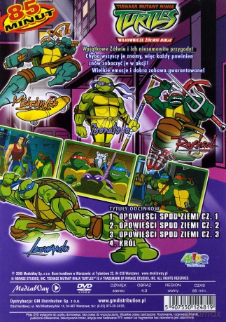 Wojownicze Żółwie Ninja cz.4 Opowieści spod ziemi [DVD]