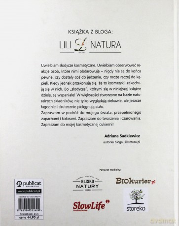 Cukiernia kosmetyczna książka z bloga - Adriana Sadkiewicz [KSIĄŻKA]