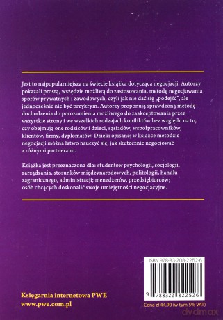 Dochodząc do tak. Negocjowanie bez poddawania się [KSIĄŻKA]