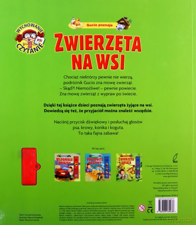 Gucio poznaje zwierzęta na wsi - Urszula Kozłowska [KSIĄŻKA]