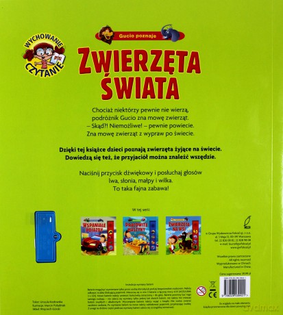 Gucio poznaje zwierzęta świata - Urszula Kozłowska [KSIĄŻKA]