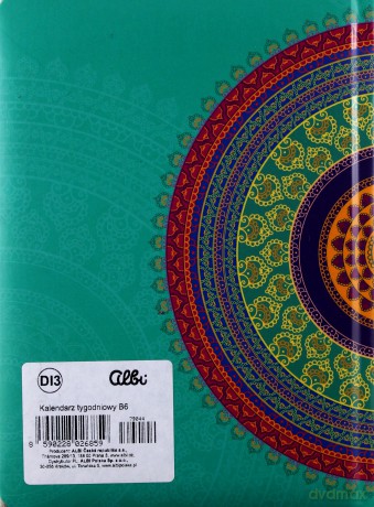 Kalendarz 2017 B6 tygodniowy mandala [KALENDARZ]