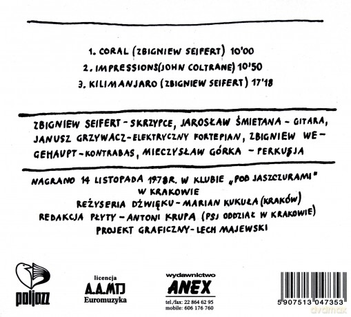 Zbigniew Seifert: Kilimanjaro (digipack) [CD]