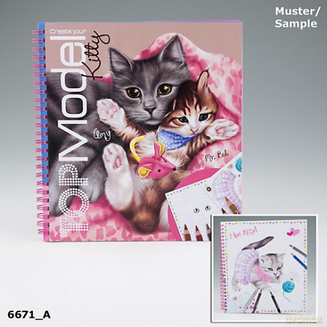 Kolorowanka Kitty z naklejkami