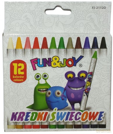 Kredki świecowe 12 kolorów