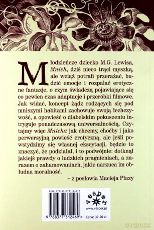 Mnich - Matthew Gregory Lewis [KSIĄŻKA]