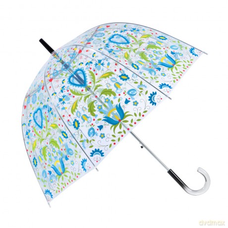 Parasol folk kaszuby przeźroczysty