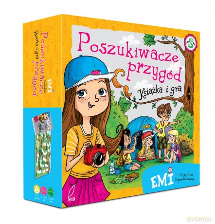 Poszukiwacze przygód. Książka i gra planszowa Emi i tajny klub superdziewczyn - Agnieszka Mielech [KSIĄŻKA]
