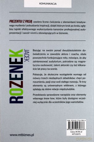 Prezentuj z pasją - Jacek Rozenek [KSIĄŻKA]