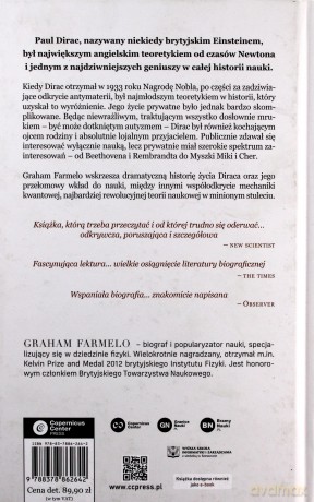 Przedziwny człowiek. Sekretne życie Paula Diraca geniusza mechaniki kwantowej - Graham Farmelo [KSIĄŻKA]