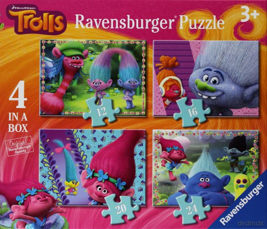 RAVENSBURGER 4w1 Trolls [PUZZLE]