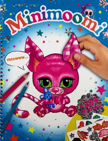 Szkicownik z naklejkami minimoomi
