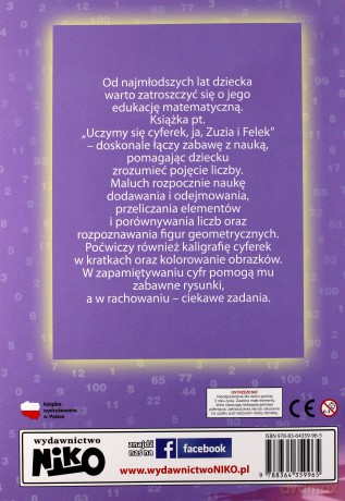 Uczymy się cyferek. Ja Zuzia i Felek - Agnieszka Paszkiewicz [KSIĄŻKA]