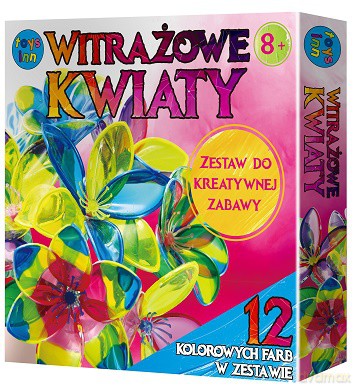 Witrażowe kwiaty