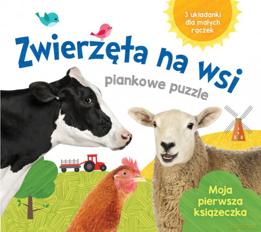 Zwierzęta na wsi puzzlowe pianki [KSIĄŻKA]