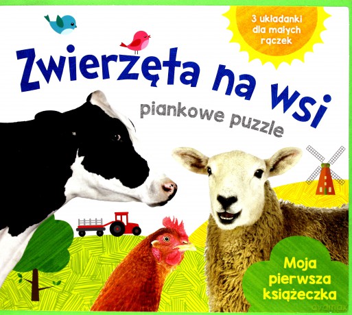 Zwierzęta na wsi puzzlowe pianki [KSIĄŻKA]