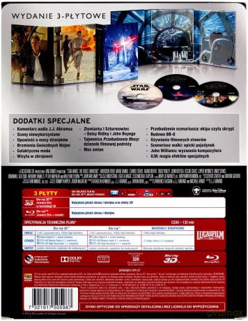 Gwiezdne Wojny: Przebudzenie Mocy 3D Edycja Kolekcjonerska [Blu-Ray 3D]+[2xBlu-Ray]