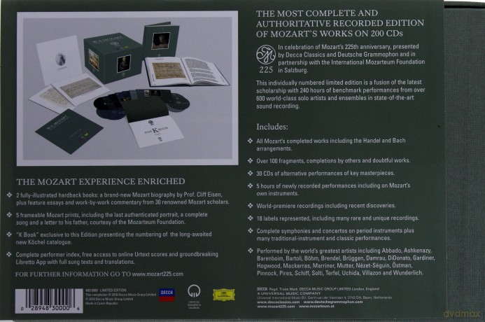 Mozart 225 The New Complete Edition [BOX] [200CD]