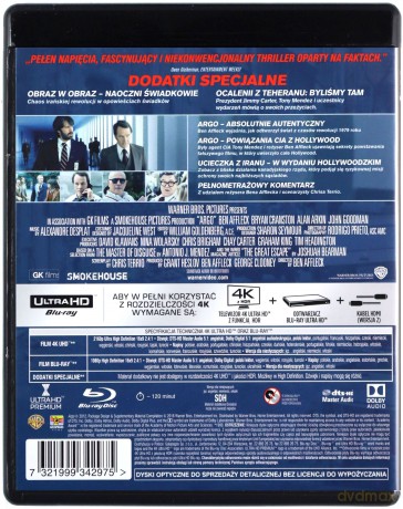 Operacja Argo [Blu-Ray 4K]+[Blu-Ray]