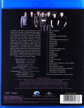 Santana: Santana IV - Live At The House Of Blues, Las Vegas [Blu-Ray]