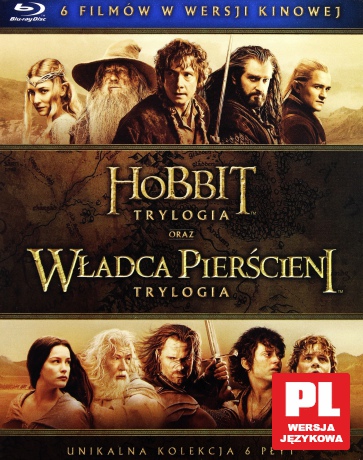Śródziemie Kompletna Kolekcja 6 Filmów: Hobbit + Władca Pierścieni [6Blu-Ray]