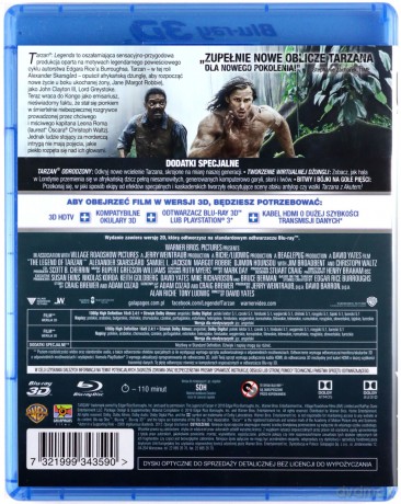 Tarzan: Legenda [Blu-Ray 3D]+[Blu-Ray]