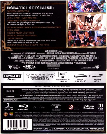 Wielki Gatsby [Blu-Ray 4K]+[Blu-Ray]