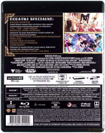 Wielki Gatsby [Blu-Ray 4K]+[Blu-Ray]