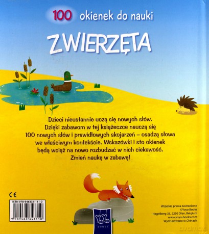 100 okienek do nauki. Zwierzęta [KSIĄŻKA]