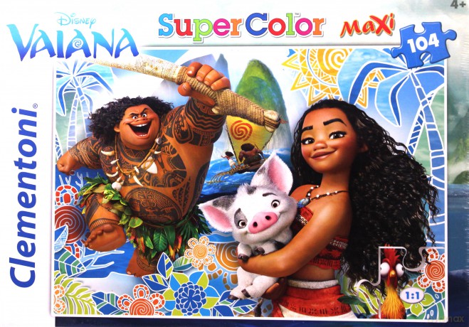 CLEMENTONI 104 el. Maxi Skarb Oceanu - Moana [PUZZLE]