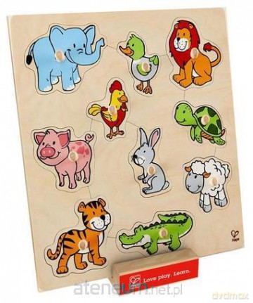 CLEMENTONI Puzzle z uchwytami - Przyjazne Zwierzątka [PUZZLE]