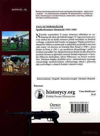 Fallschirmjger. Spadochroniarz niemiecki 1935-1945 - Bruce Quarrie [KSIĄŻKA]