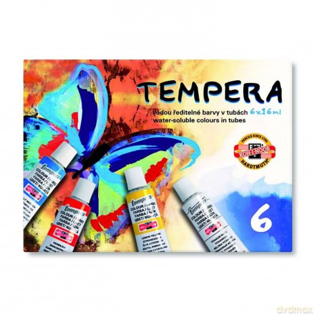 Farby Tempera 6 kolorów