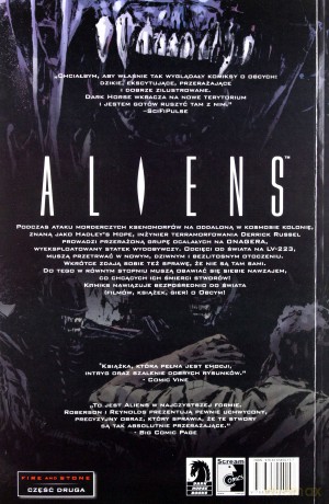 Fire and Stone. Aliens - Chris Roberson, Patric Reynolds [KOMIKS]