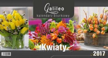 Kalendarz 2017 Biurkowy Galileo Kwiaty [KALENDARZ]