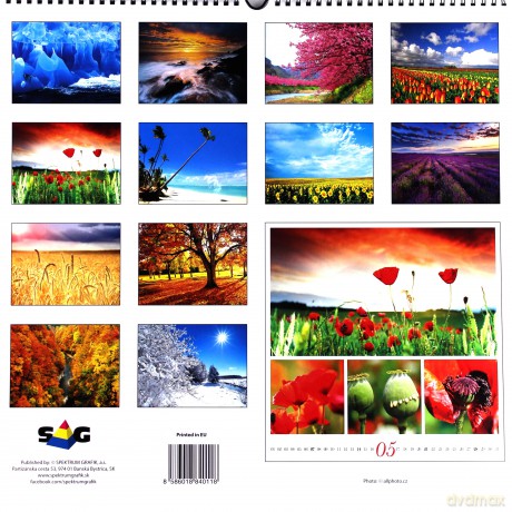 Kalendarz 2017 Wieloplanszowy Colours of nature [KALENDARZ]